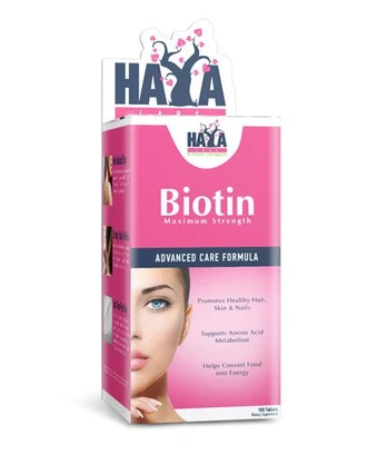 Haya Labs Biotin (biotinas) 100 tabl.