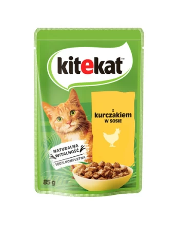 KITEKAT Vištiena padaže 28x85 g suaugusioms katėms