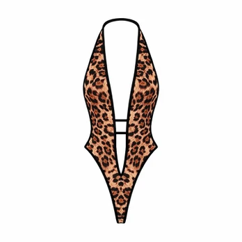 Moteriškas leopardinis suknelės tipo kombinezonas, 1 vnt.