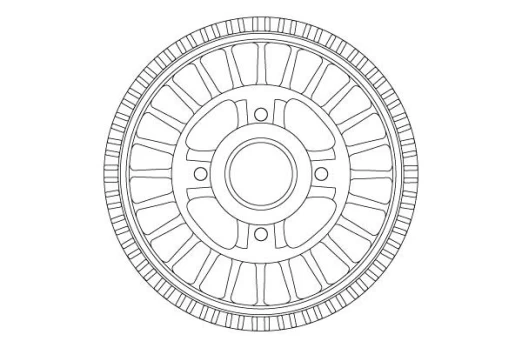 TRW DB4557MR Brake drum
