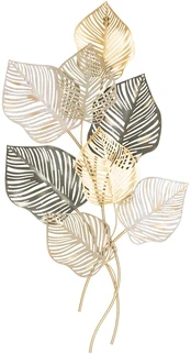 Metalinė sienos dekoracija NADIA, 100 x 53 cm