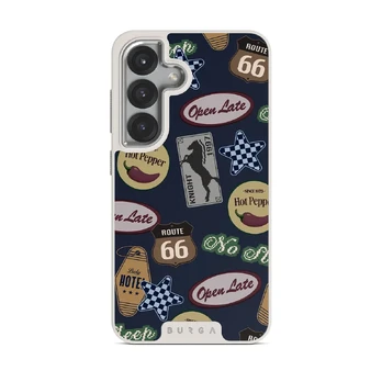 Open Late - Samsung Galaxy S25 Case, Elite Light (Magnetic) / Silver