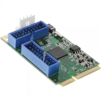 Kontrolinė inLine Mini PCIe - 2 x 19-pin USB 3.0 (66905)