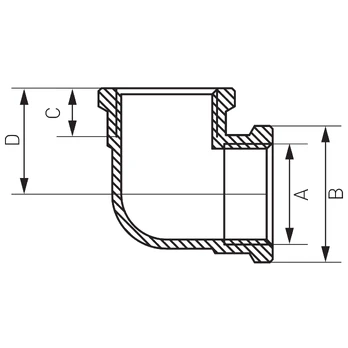Alkūnė Ferro K07Z, 1 1/2" FF