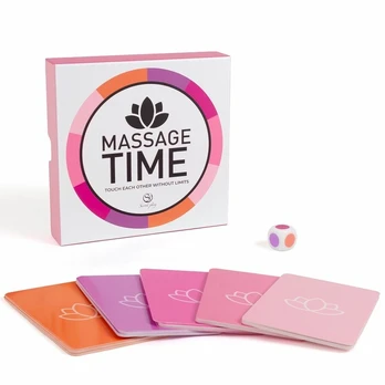 SECRET PLAY Massage Time Couples Game - 50 Cards & Die Set