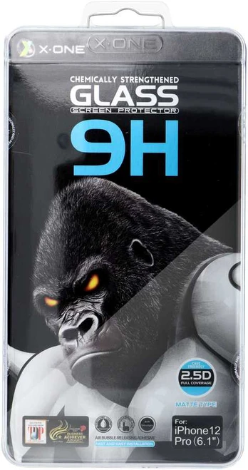 X-ONE Full Cover Extra Strong Matte - for iPhone 15 tempered glass 9H