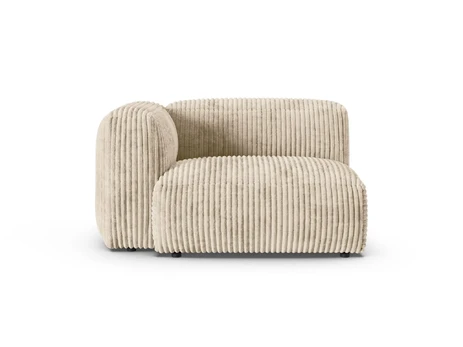 Modul Left, "Martina", 1 Seat, 120x120x75, Light Beige