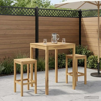 Sodo Baro Stalas Balta 80 x 80,5 x 105 cm