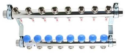 Watts Manifold 8 kredse m/flowmeter