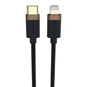 Duracell USB-C laidas skirtas Lightning 1m (juodas) kaina