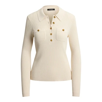 Megztinis moterims, Smėlio, Chenani-long sleeve-pullover