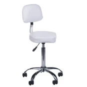 Meistro kėdutė COSMETIC BEAUTY STOOL PRACTIC SHAPE WHITE kaina