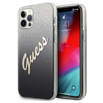 Telefono dėklas Guess, Apple iPhone 12 Pro Max, sidabro/juoda