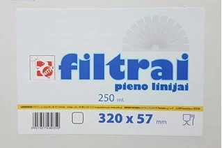 Filtras pienui 320x57mm (250vnt.)
