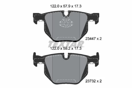 TEXTAR 2344704 Brake pad set