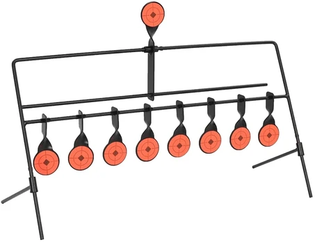Automatinis besisukantis šaudymo taikinys su 8 + 1 taikiniu