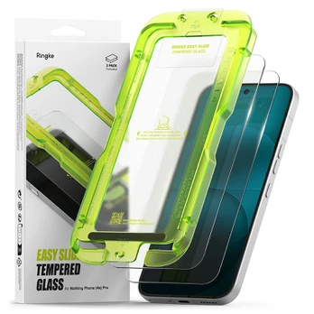 Apsauginis grūdintas stiklas Nothing Phone 4A Pro telefonui "Ringke Easy Slide 2-Pack"