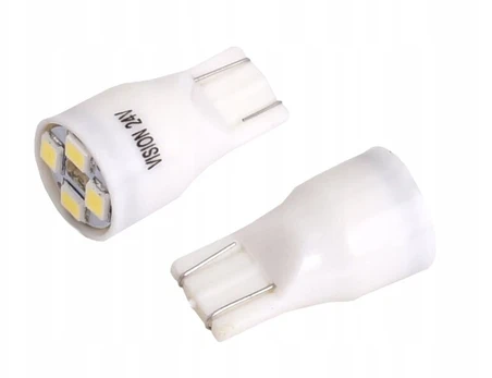 T13 W2.1*9.5d 24v 0.4w baltos smd led lemputės