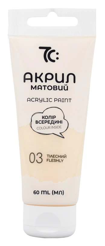 Akriliniai dažai 7C, 60 ml, kreminės sp.