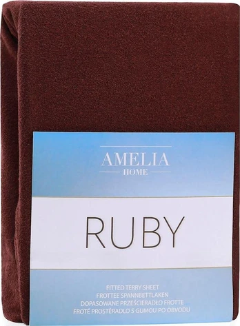 AmeliaHome FITTEDFRO/AH/RUBY/BROWN42/140-160x200+30