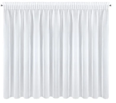 Dieninė užuolaida Mirea, baltos, 350 cm x 150 cm