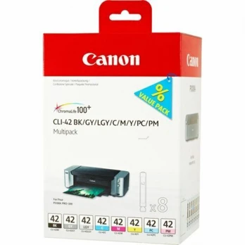 Kasetė rašaliniams spausdintuvams Canon Ink CLI-42 Multipack Full 8-Inks (6384B010)