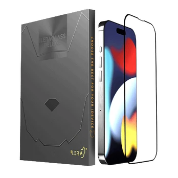 iLera Apple iPhone 16 DeLuxe FullCover ekrano apsauginis stiklas