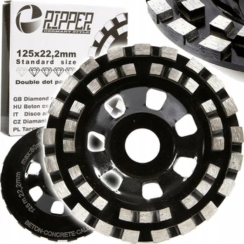 Deimantinis šlifavimo diskas betonui 125mm, 22.2mm