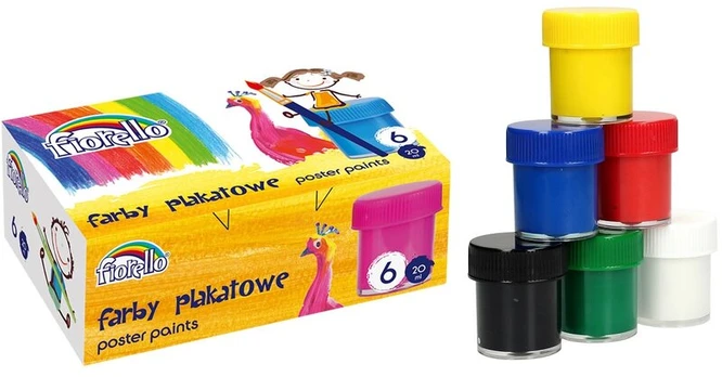 Guašas, Fiorello, 6 spalvos po 20ml