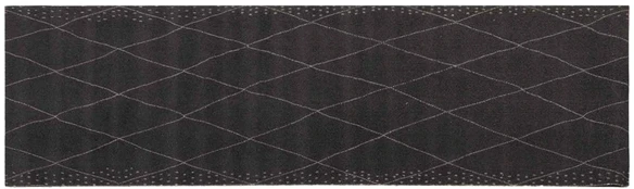 Virtuvės kilimas antracito languotas 300 x 60 cm