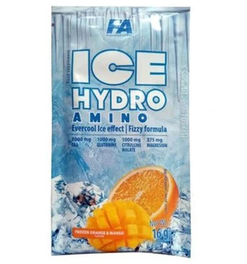 Fitness Authority Ice Hydro Amino, Frozen Mango-Lemon, 16 g