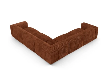 Modular Symmetrical Corner Sofa, "Martina", 5 Seats, 330x330x75, Brick