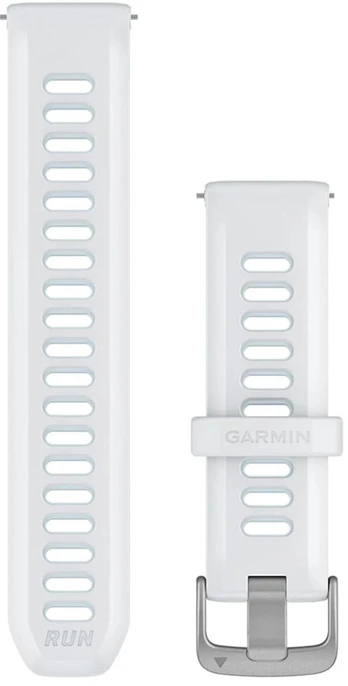 Garmin watch strap Quick Release 20mm Forerunner 170, white/blue | 010-11251-B7