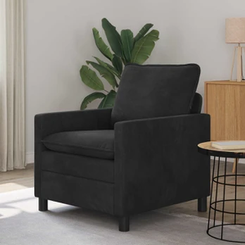 Sofa Juoda 76 x 81 x 87,5 cm Aksomas