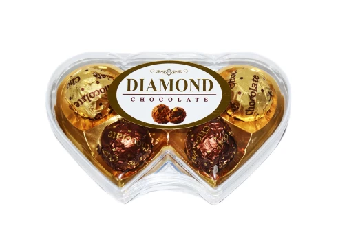 Saldainių dėžutė Diamond Dvi širdys