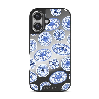 Taverna - iPhone 16 Case, Elite Mirror Dark (MagSafe) / Silver