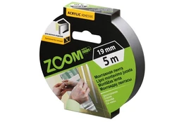 19mmx5m JUOSTELĖ DVIPUSĖ MONTAVIMUI ZOOM 02-5-3-201 kaina