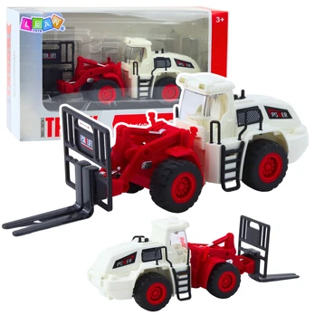 Žaislinis keltuvas Lean Toys Engineering, balta/raudona