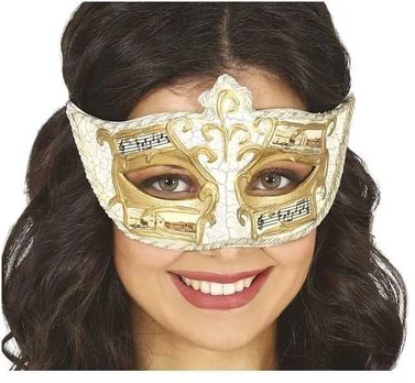 Fiesta Guld halvmaske med noder