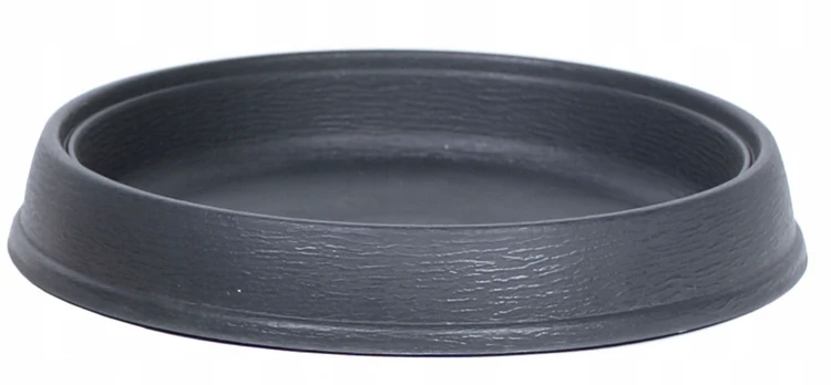 Plastikinė lėkštelė MASSIVE, antracito sp., 27 x 4 cm