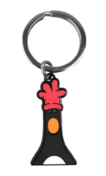 Feathers Head Keyring