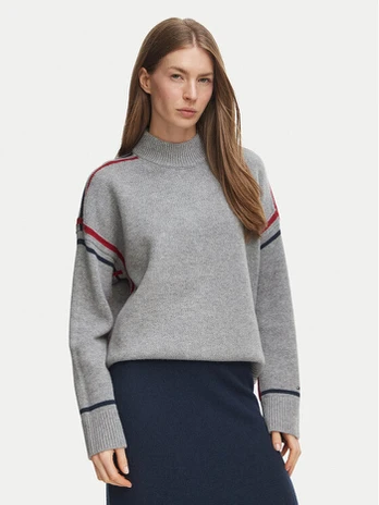 Tommy Hilfiger Golfas WW0WW51430 Pilka Relaxed Fit