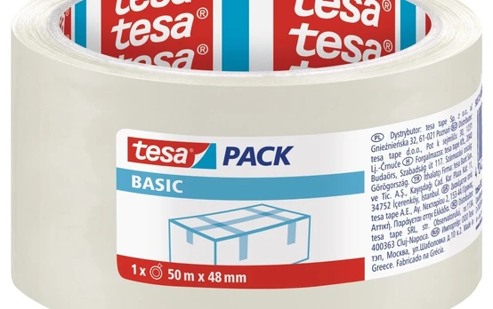 Pakavimo juosta TESA BASIC 48 mm x 50 m, skaidri