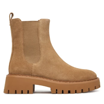 MICHAEL Michael Kors Štibletai Asher Flat Bootie 40F5ASFE5S Smėlio