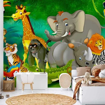 Artgeist Fototapetas - Colourful Safari
