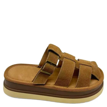 LA CONTE Šlepetės moterims, Ruda, Slippers