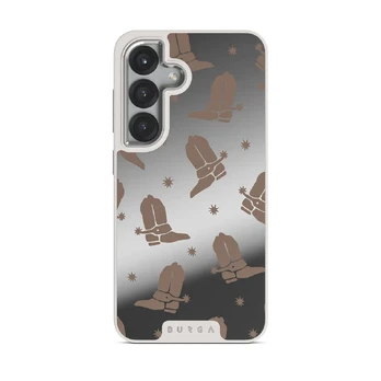 Howdy - Samsung Galaxy S25 Case, Elite Mirror Light (Magnetic) / Silver