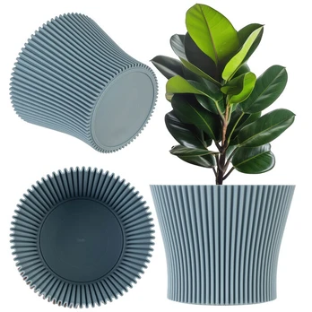 Vazono dėklas KADAX, žalias, plastikinis, 15 cm