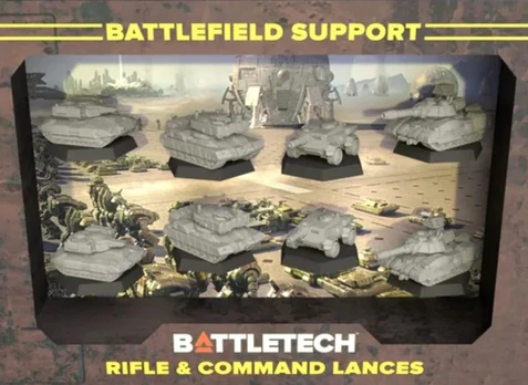 Catalyst Game Labs BattleTech: Support Rifle & Command Lances