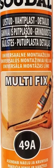 Universalūs montavimo klijai SOUDAL 49A, 280 ml